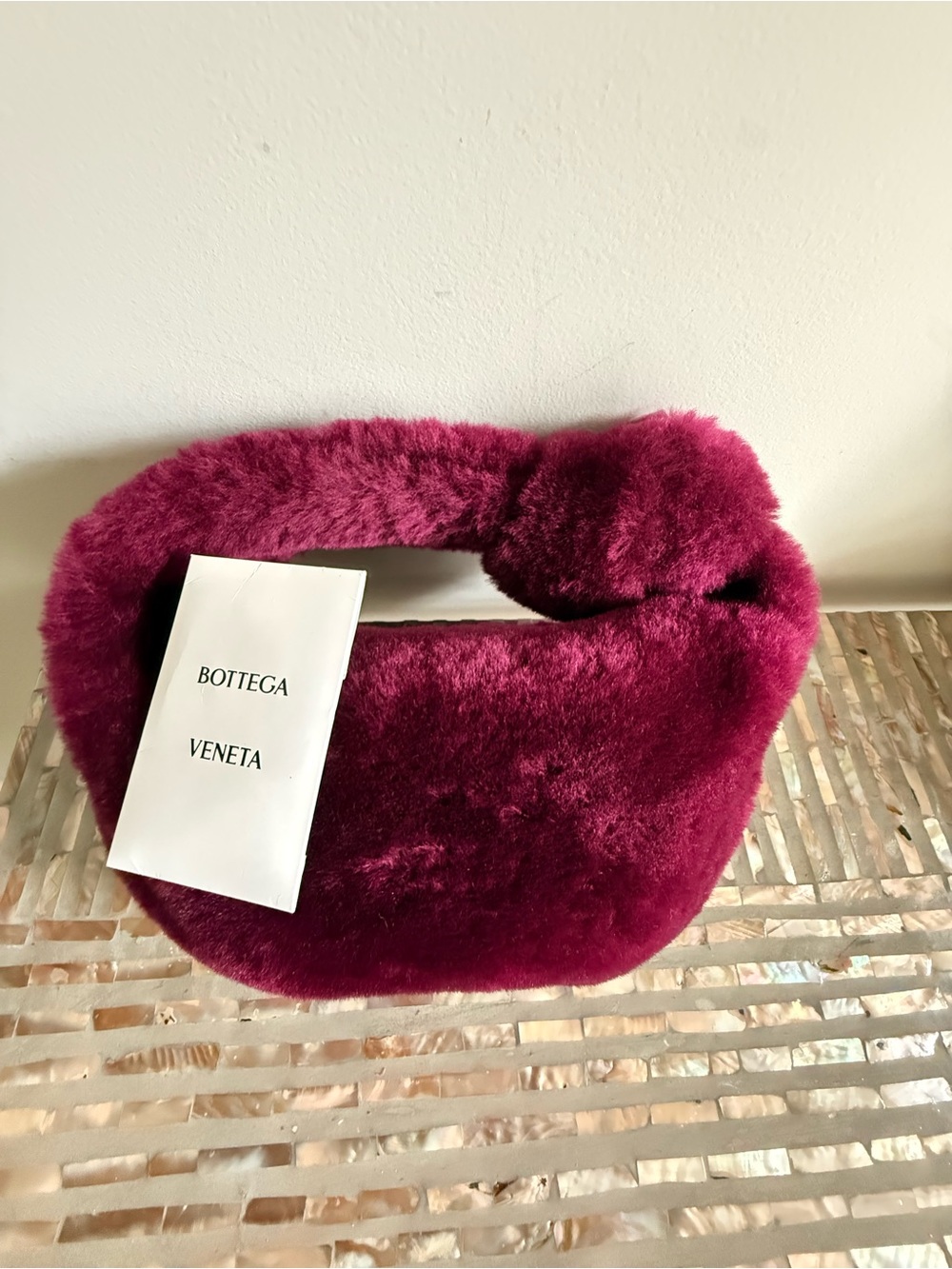Bottega Veneta  Mini Jodie Shearing bag.
